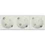 Delock Easy 45 Įžemintas kištukinis lizdas trigubas 45° išdėstymas 45 x 45 mm (81424)