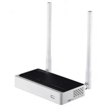 Stalinis maršrutizatorius TOTOLINK N300RT – vienos juostos 2.4 GHz Wi‑Fi 4, 300 Mbps, 5x RJ-45 Fast Ethernet prievadai, 2 išorinės 5 dBi antenos