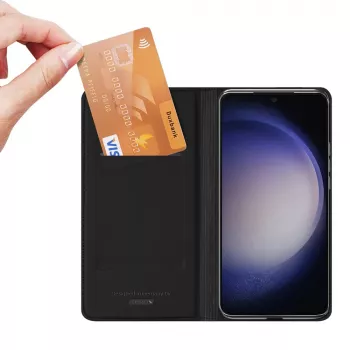Nevox Vario Series - Samsung Galaxy S25 knyginis dėklas, juodas