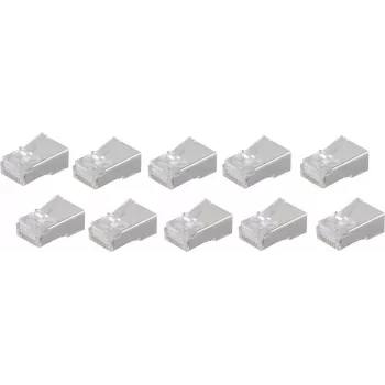 RJ-45 kištukas ShiverPeaks BS72052-10 baltas 10 vnt.