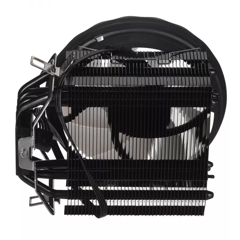 CPU aušintuvas AEROCOOL PGS Rave 4 FRGB 120 mm ventiliatorius, 4 šilumos vamzdeliai, ARGB, 120×25 mm, 1800 RPM, 12 V, 0,5 A
