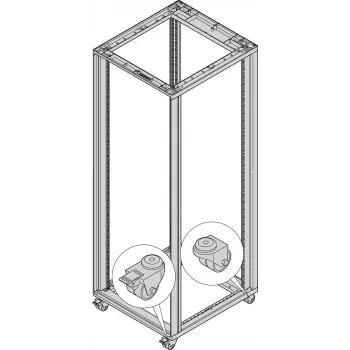 SCHROFF Lenkrollen - LENKROLLEN SET 200KG 50D 4 vnt (27230067)
