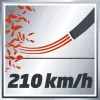 Belaidis lapų pūstuvas Einhell GE-CL 18 Li E Solo, 210 km/h, juodas/raudonas