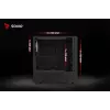 PC korpusas SAVIO Noctis Glass RGB – juodas, ATX/Micro-ATX, 210×410×450 mm, 3×120 mm priekiniai ventiliatoriai