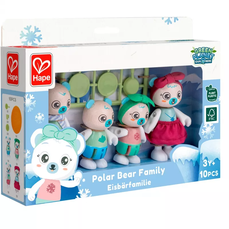 Hape baltojo lokio šeimos figūrėlės