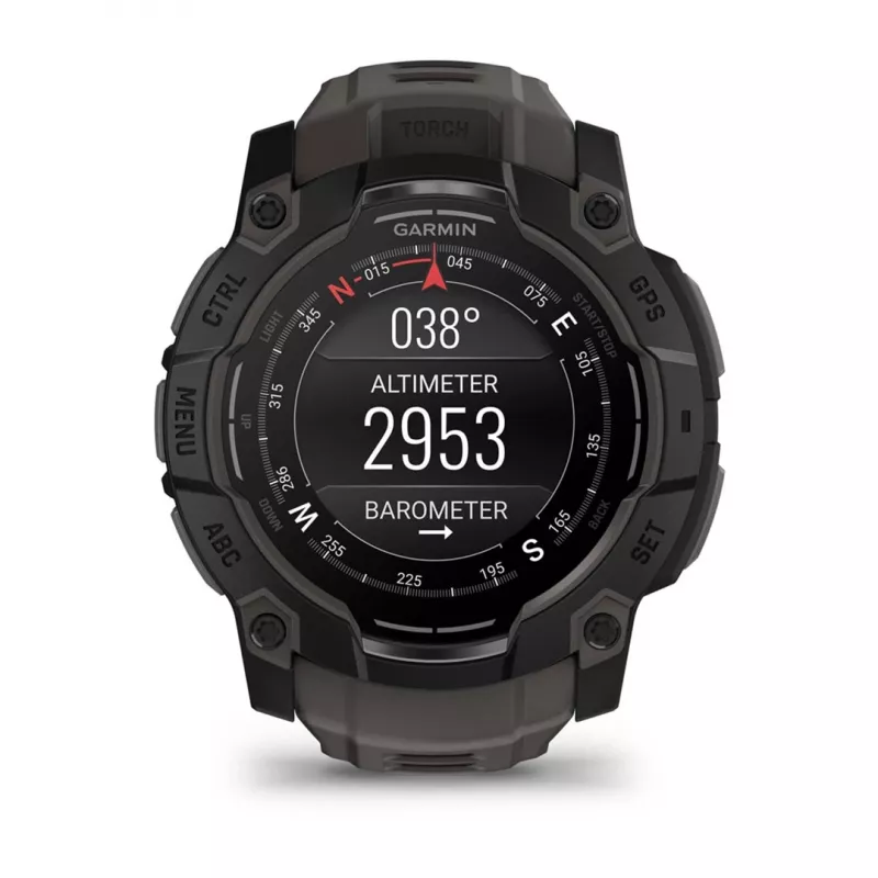 Garmin Instinct 3 AMOLED 3,3 cm (1,3 inch) 50 mm Skaitmeninis 416 x 416 pikselių Liečiamas ekranas Juodas GPS (palydovas)