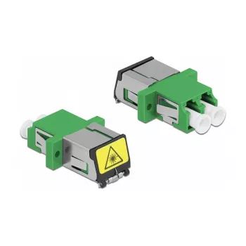 Optiminis skaidulų jungtuvas DeLOCK 86897 LC Duplex moteriška į LC Duplex moteriška Vienmodis žalias