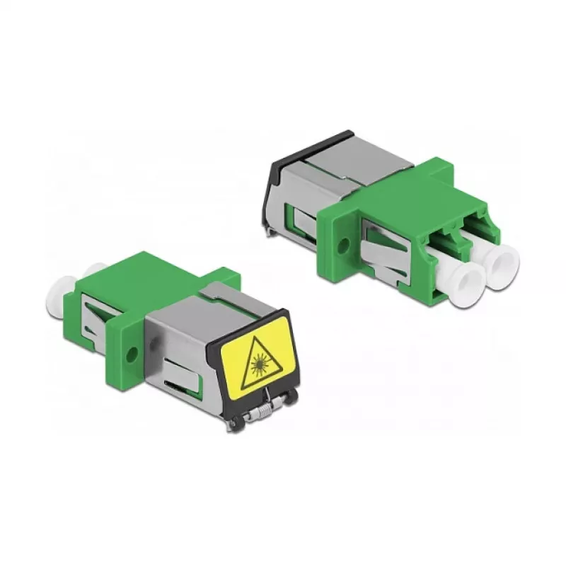 Optiminis skaidulų jungtuvas DeLOCK 86897 LC Duplex moteriška į LC Duplex moteriška Vienmodis žalias