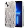 Karl Lagerfeld KLHCP14MLMNMS iPhone 14 Plus 6.7″ kietasis dėklas sidabrinis / sidabrinis Liquid Glitter Monogram