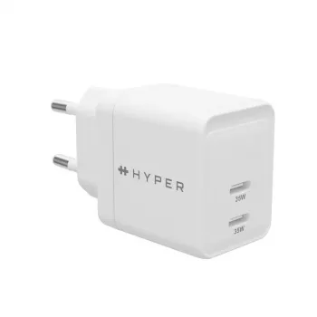 HYPER HJG35EU 35W USB-C GaN greitasis įkroviklis (baltas)