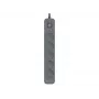 TRACER Power Line+ 5m Graphite apsauginis ilgintuvas su 5 kištukiniais lizdais