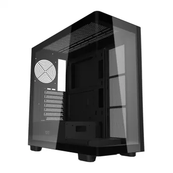 Kompiuterio korpusas DarkFlash DS900G (juodas) – mid-tower ATX su grūdinto stiklo šoniniu dangčiu