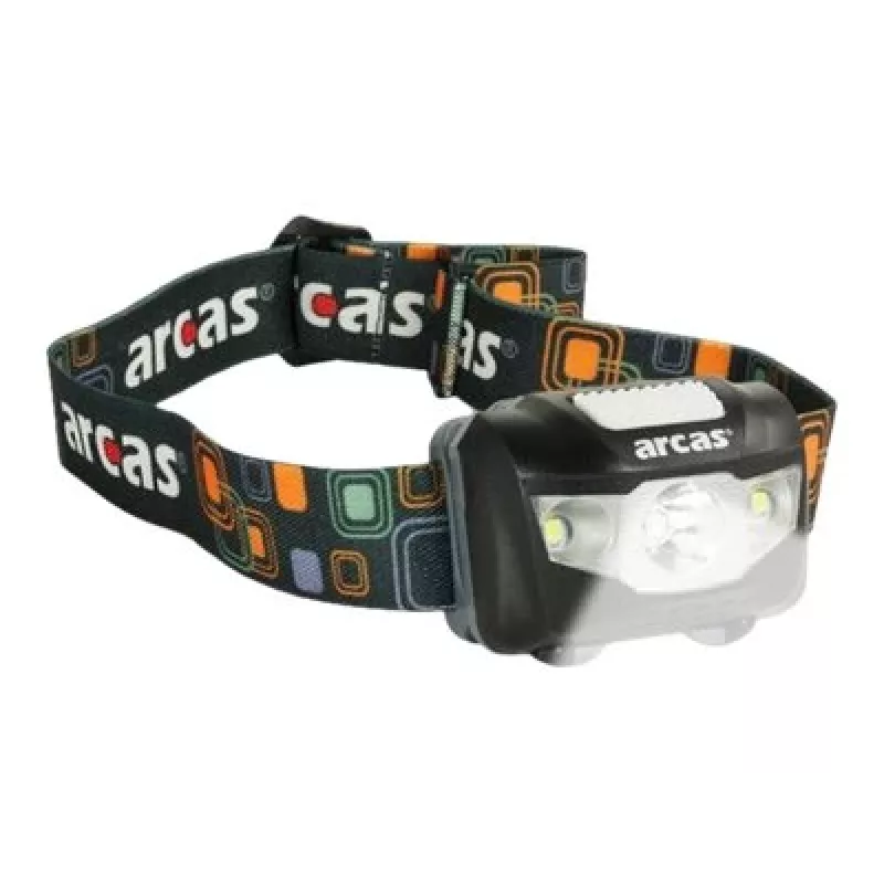 Arcas ARC5 priekinis žibintas su 1 LED ir 2 prožektoriaus LED, 5 W, 160 lm, 4+3 šviesos režimai