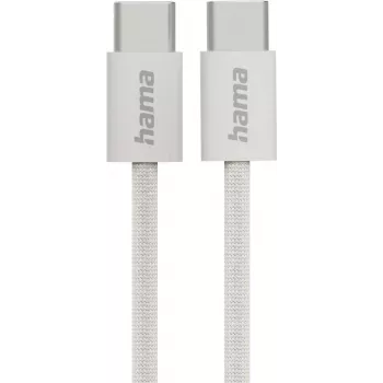 USB-C laidas Hama Fabric USB 2.0 1 m pilkas
