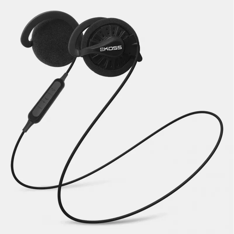 Belaidės ausinės Koss KSC35, on-ear, su mikrofonu, juodos