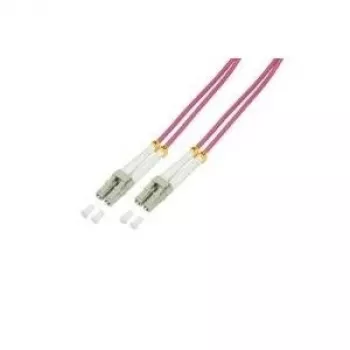 Logilink šviesolaidinis jungiamasis laidas LC OM4 15 m halogeninis violetinis (FP4LC15)