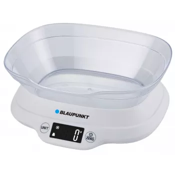 Virtuvinės svarstyklės su dubeniu Blaupunkt FKS501 - 5 kg, 1 g, juodos