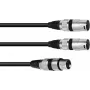 Garso kabelis XLR 3-pin 2 x XLR 3-pin juodas Omnitronic 30225206
