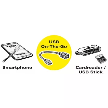 ROLINE USB 3.1 laido adapteris, USB Type C - A, ST/BU, OTG, juodas, 0,15 m (11.02.9030)