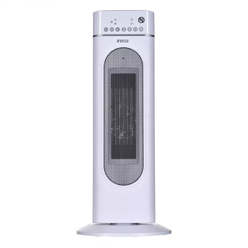 Elektrinis keraminis šildytuvas NOVEEN PTC3000, 2000 W (1200 W min), LED ekranas, laikmatis, nuotolinis valdymas, siūbavimas, baltas