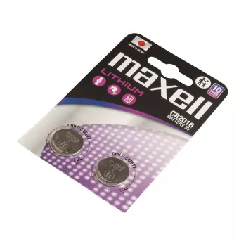 Monetinė baterija MAXELL CR2016 3 V, LiMnO2 vienkartinė, 90 mAh – 2 vnt. lizdinėje pakuotėje