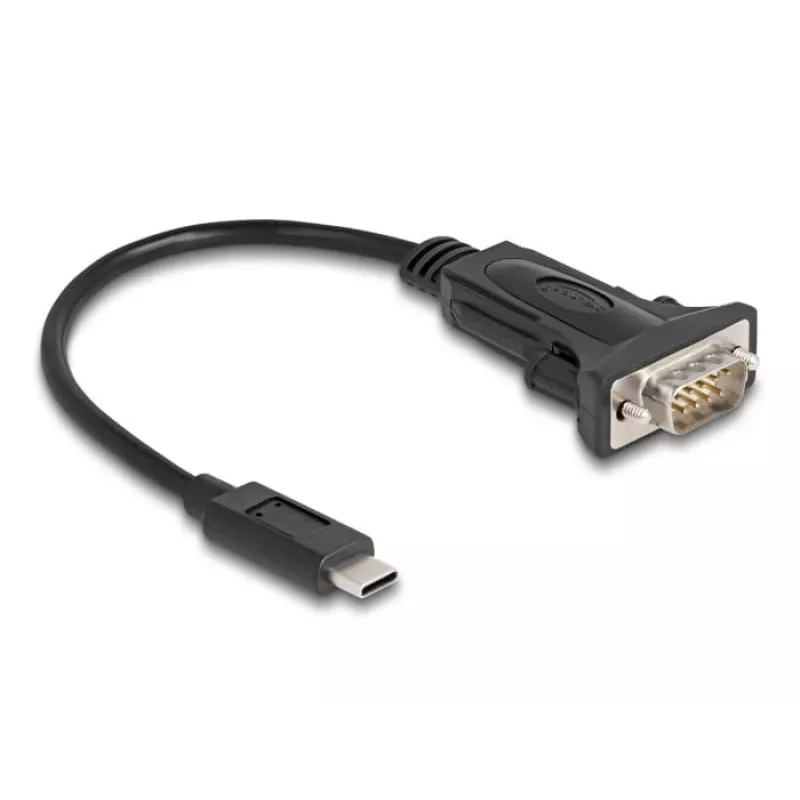 DeLOCK adapteris USB Type-C į RS-232 D-Sub 9 kontaktų vyriškas 0,25 m