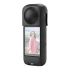 Silicininis apsauginis dėklas Puluz, skirtas Insta360 X4 – juodas, patvarus dizainas
