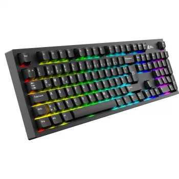 Mechaninė klaviatūra Sharkoon OfficePal KB70W – tylūs linijiniai jungikliai, belaidė