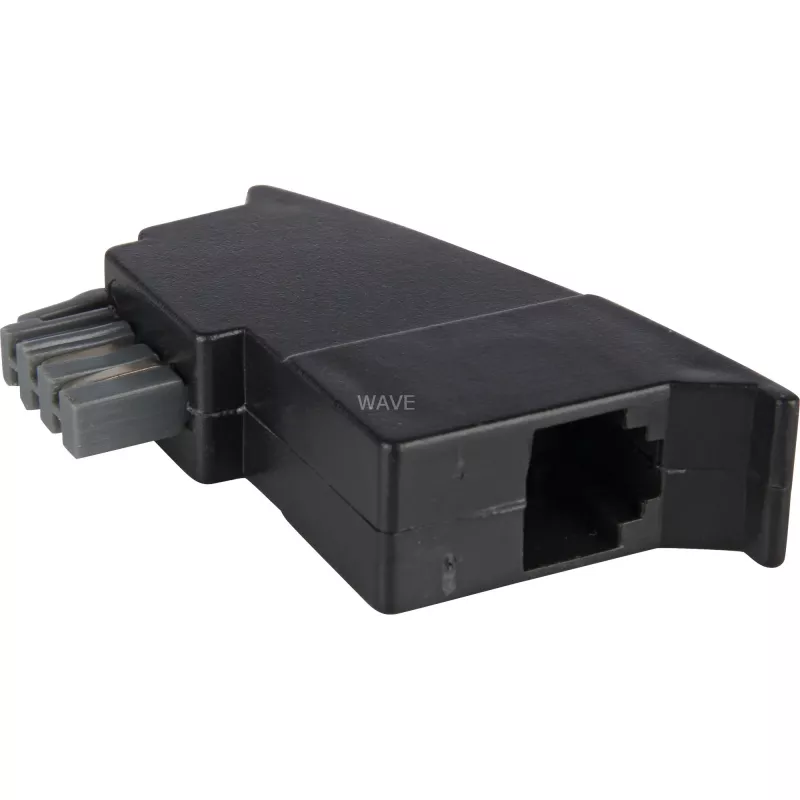 Goobay 50308 TAE telefono adapteris, TAE-N kištukas į RJ11 lizdą, juodas