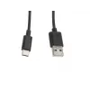 USB 2.0 kabelis Lanberg CA-USBO-10CC-0010-BK (USB A - USB C, 1m, juodas)