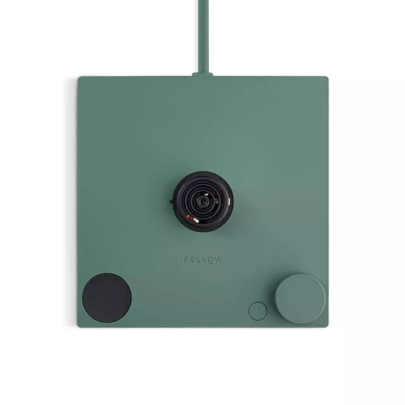 Elektrinis virdulys Fellow Stagg EKG PRO 1L, 1200W, žalia matinė, nerūdijantis plienas, medinė rankena, reguliuojamas 40–100°C