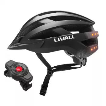 Bluetooth dviračių šalmas MTB 58-62cm LED/SOS/Intercom juodas