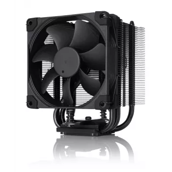 Oro aušintuvas CPU Noctua NH-U9S chromax.black — 92 mm ventiliatorius, 5 šilumos vamzdelių, 12 V, SSO guolis, LGA 2066 suderinamas
