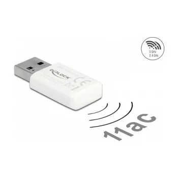 Belaidžio tinklo USB adapteris DeLOCK 12770, 5000 Mbit/s, baltas