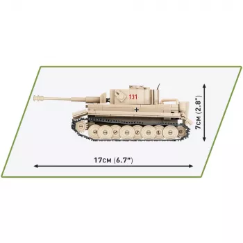 Cobi 1/48 PzKpfw VI Tiger 131 modelio rinkinys