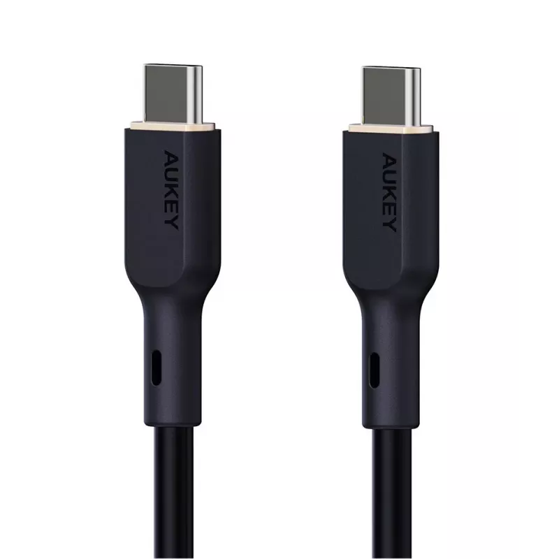 AUKEY CB-SCC241 USB-C į USB-C kabelis PD 240W 5A 20V 1m Nylon Juodas