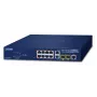 PLANET FGSD-1008HPS – Smart valdomas komutatorius – 8x 10/100 (PoE+) + 2x Combo Gigabit-SFP – stalinis – PoE+