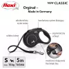 Flexi New CLASSIC 5 m Juodas šuns ištraukiamas pavadėlis