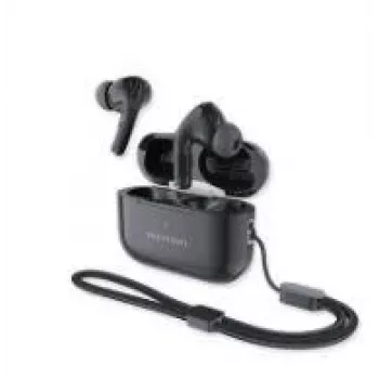 Belaidės ausinės ant ausų Vention Echo Lite E11 Plus — Juodos, Model NBVB0-PLUS