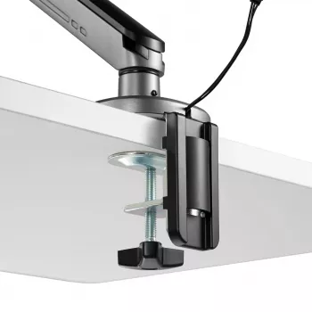 NanoRS žaidimų monitoriaus laikiklis 17-32 su RGB LED apšvietimu, reguliuojamas aukštis, pasukimas, pakreipimas, max. 9 kg, VESA 75x75 / 100x100
