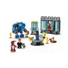 LEGO Marvel Geležinio žmogaus laboratorija su šarvų sale 76315 — 384 dalys, 5 minifigūrėlės, demonstracinė zona