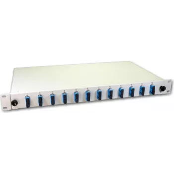Lightwin LWL Splice Box, 24 skaidulų, 12x DSC vienmodis, 9/125µm OS2 G657.A1 Pigtail Splice Box (SPBOX 24E09 OS2 DSC)