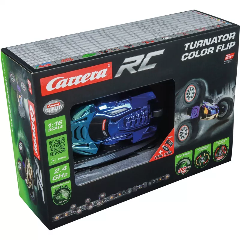 CARRERA RC Turnator Colo r Flip triukų automobilis