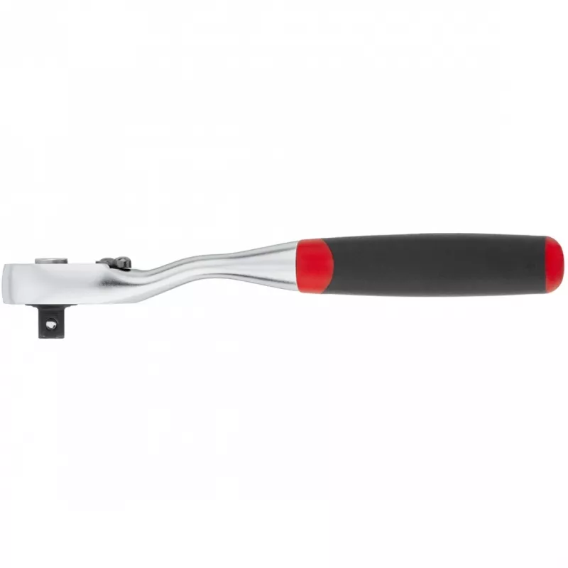 Reversinis reketas Wiha 45626 1/4 colio su mygtuku ir rutuliniu fiksatoriumi