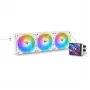Skysčio aušintuvas THERMALTAKE MAGFloe 420 Ultra ARGB su 140 mm ventiliatoriais, 500–2000 RPM, baltas
