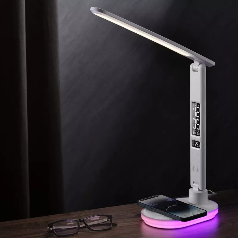 Stalinė lempa Hawk HW-LAMP03 White RGB – reguliuojama LED lempa su RGB apšvietimu