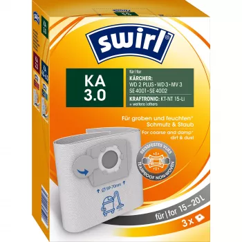 Dulkių maišeliai šlapiam ir sausam valymui MELITTA MELI Swirl KÄ 3 224074, 3 vnt.
