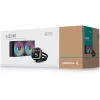 Skysčio aušinimo komplektas DeepCool LQ240 – 240 mm radiatorius, 2×120 mm PWM ventiliatoriai, RGB, žarna 41 cm, aliumininis radiatorius, juodas