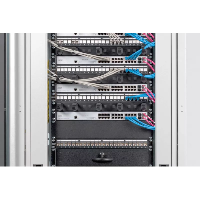 Tuščias skydelis Digitus DN-19 BPN-02-SW 2U, juodas