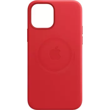 Apple (PRODUCT) RED Dėklas Mobiliesiems Telefonams - su MagSafe - Oda - Raudona - iPhone 12 Pro Max (MHKJ3ZM/A)